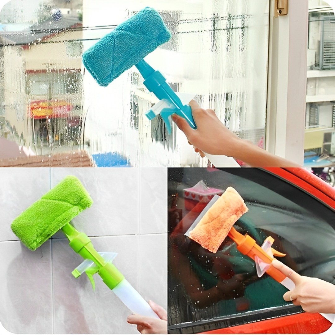 All-in-one Mop Cleaner with Spray, Sponge, and Swipe for easy floor cleaning, featuring a durable and efficient design.