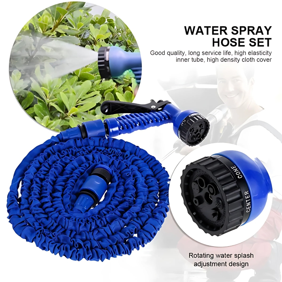 Plastic Water Pipe Flexible 50ft Adjustable Magic Hose for Gardening and Outdoor Use