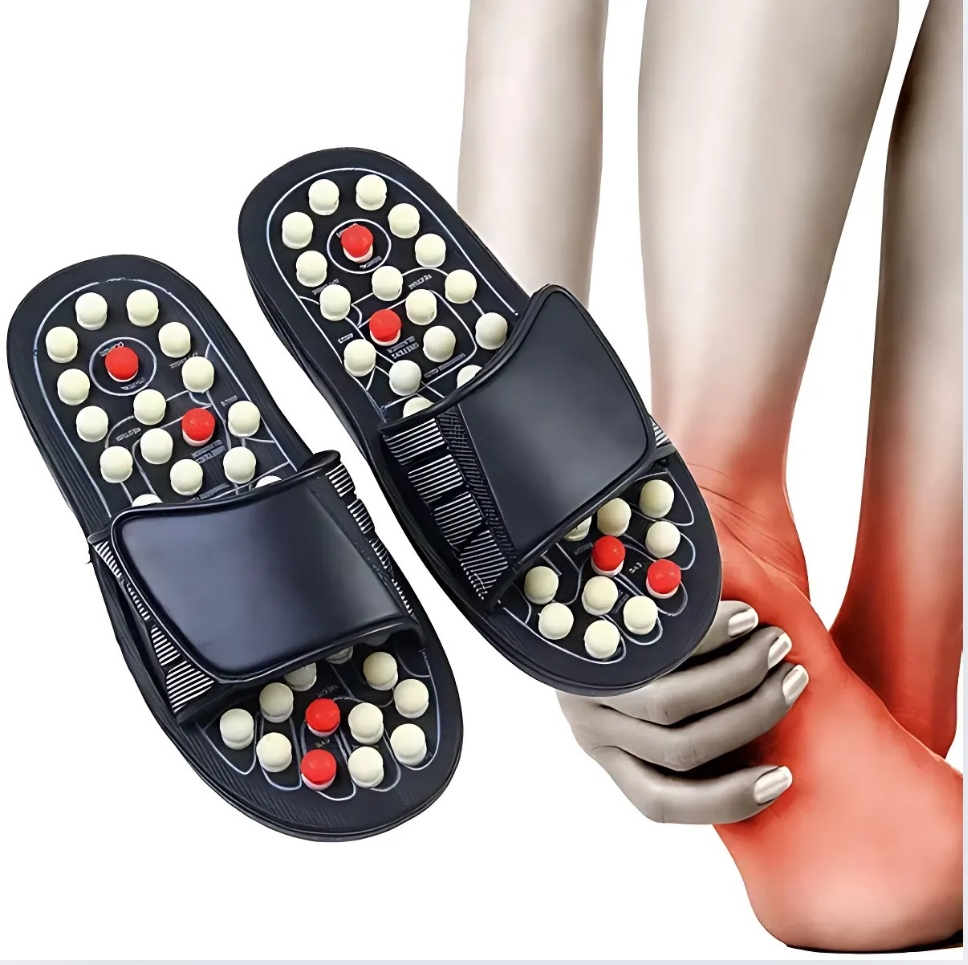 Medicated Slippers for Foot Pain Relief and Sugar Patients with Acupressure Points